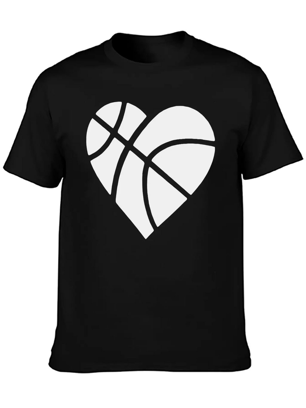 Heart Basketball Classic Cotton Tee – Unisex Comfort For Any Season