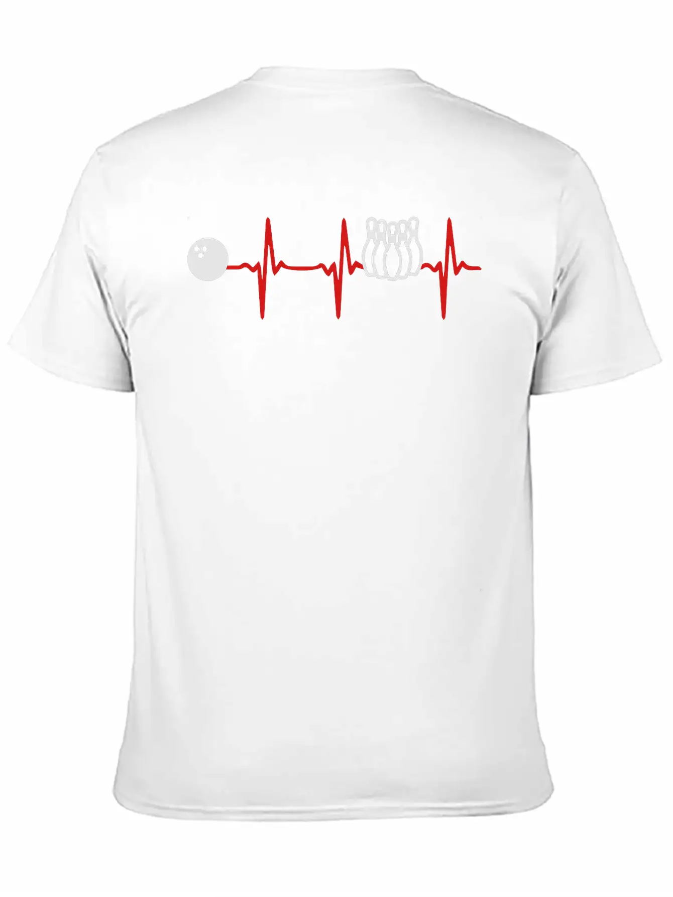 Heart Beat Bowling Unisex Casual T-Shirt – Clean Design For Daily Comfort
