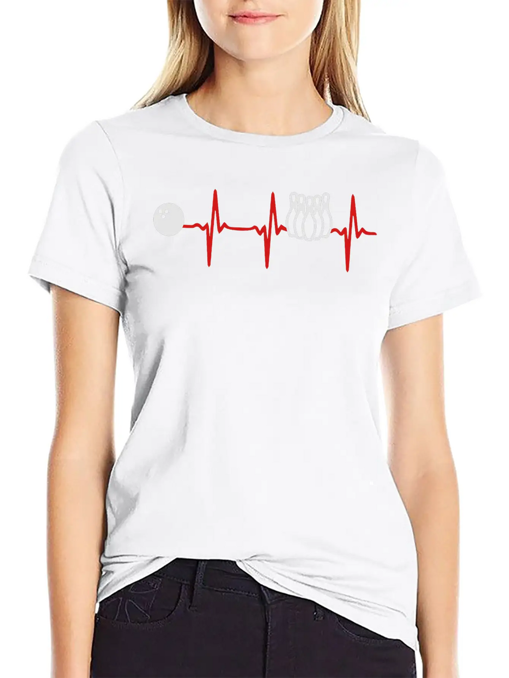 Heart Beat Bowling Unisex Casual T-Shirt – Clean Design For Daily Comfort