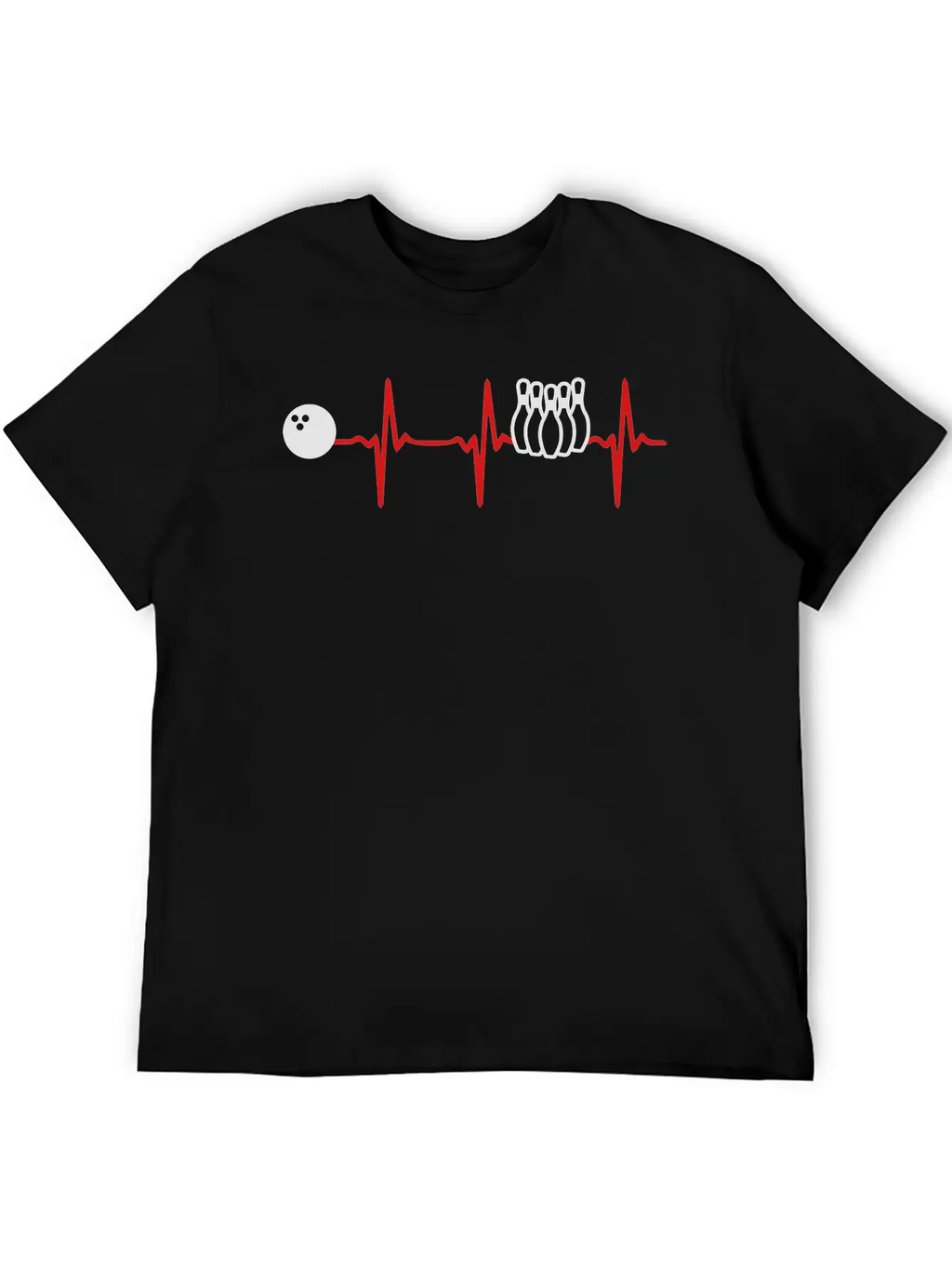 Heart Beat Bowling Unisex Casual T-Shirt – Clean Design For Daily Comfort