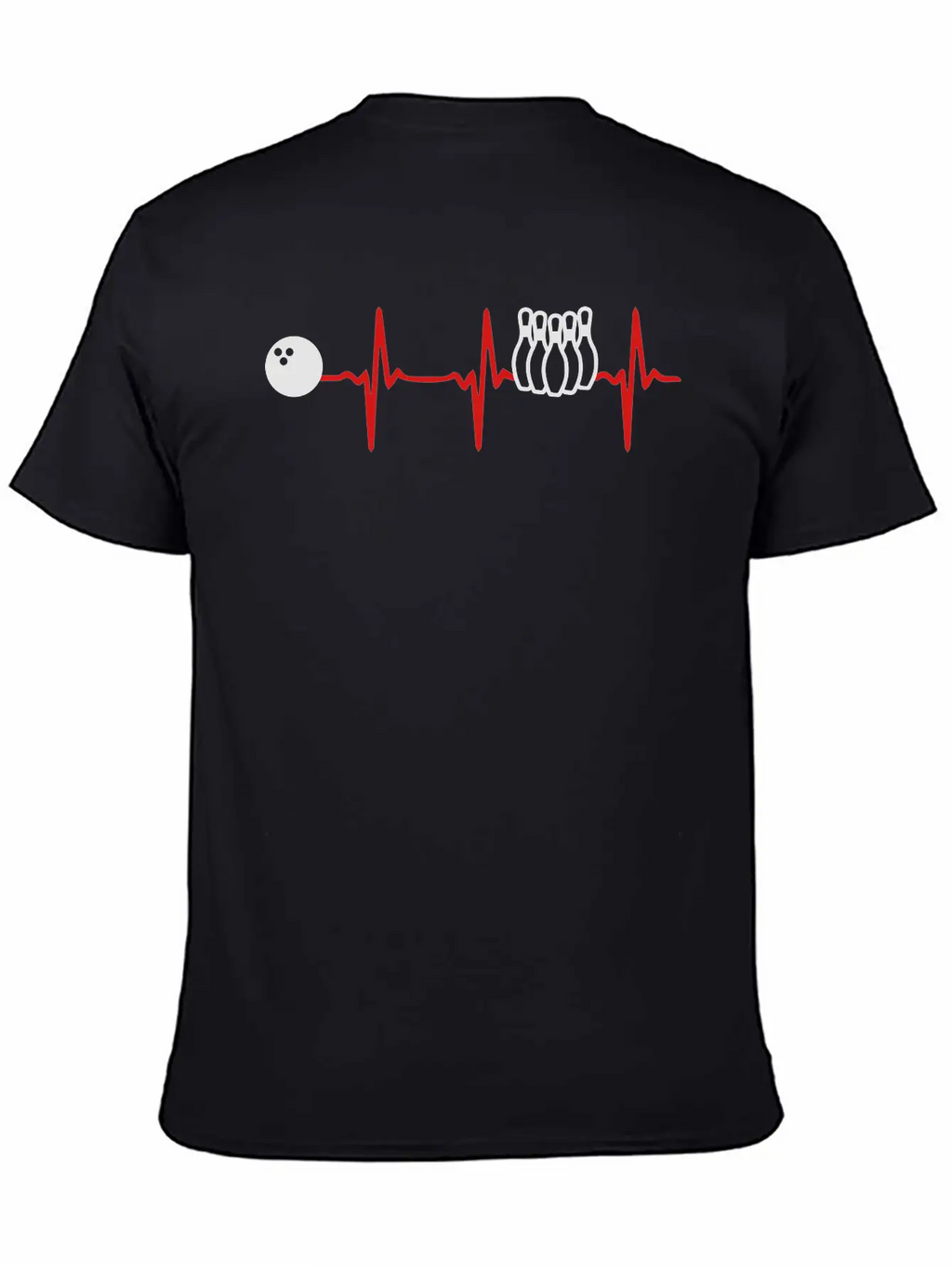 Heart Beat Bowling Unisex Casual T-Shirt – Clean Design For Daily Comfort