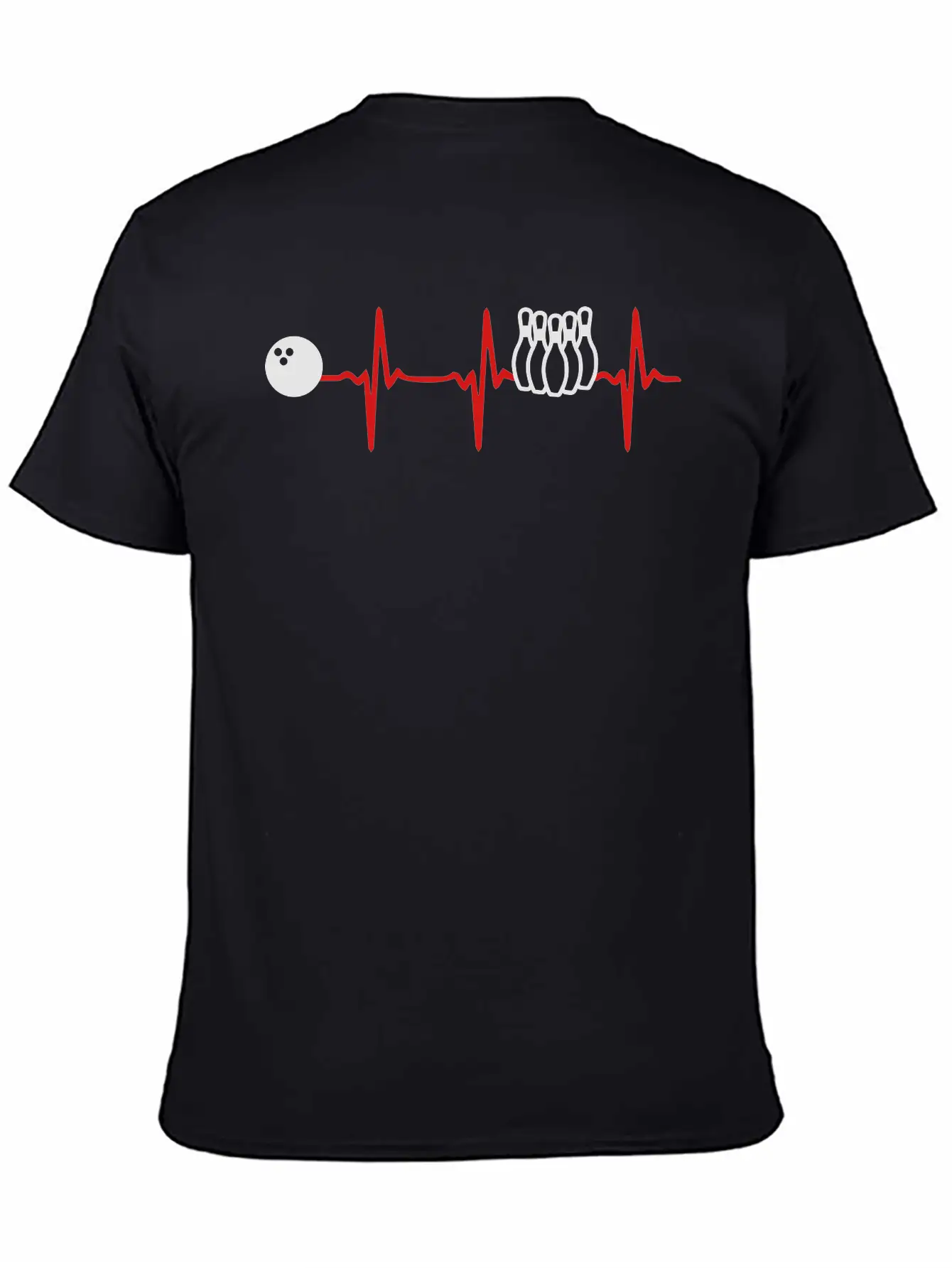 Heart Beat Bowling Unisex Casual T-Shirt – Clean Design For Daily Comfort