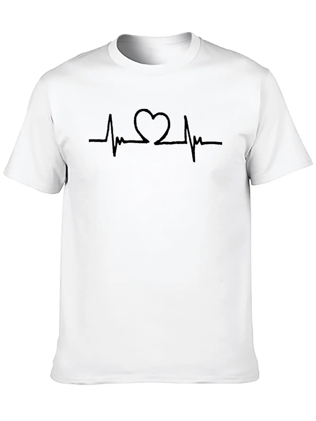 Heart Beat Breathable Graphic T-Shirt – Perfect For Casual Days