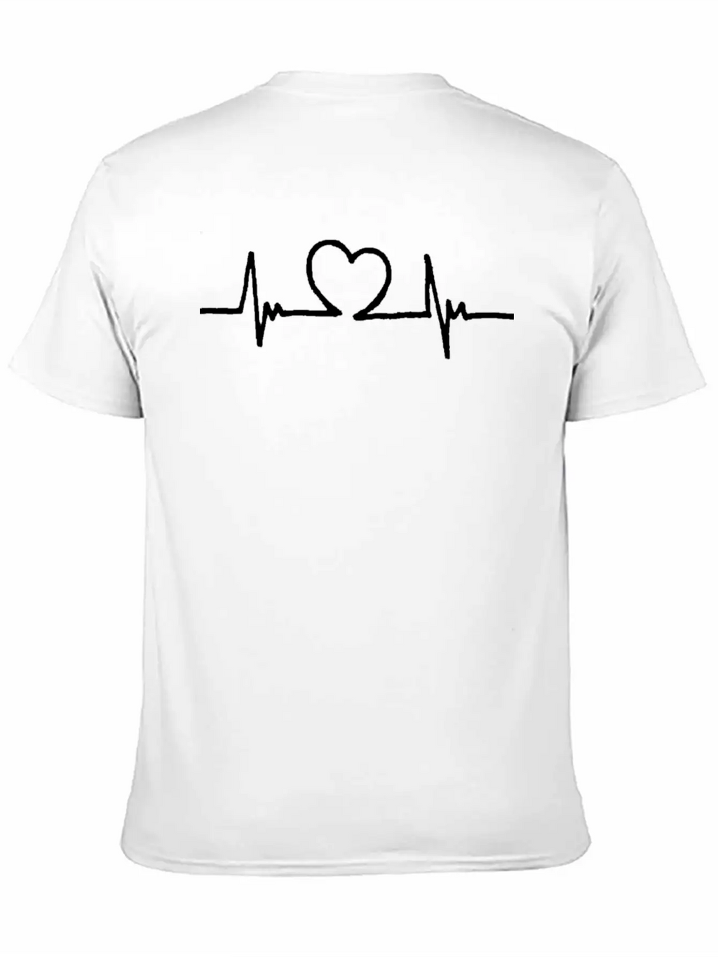 Heart Beat Breathable Graphic T-Shirt – Perfect For Casual Days