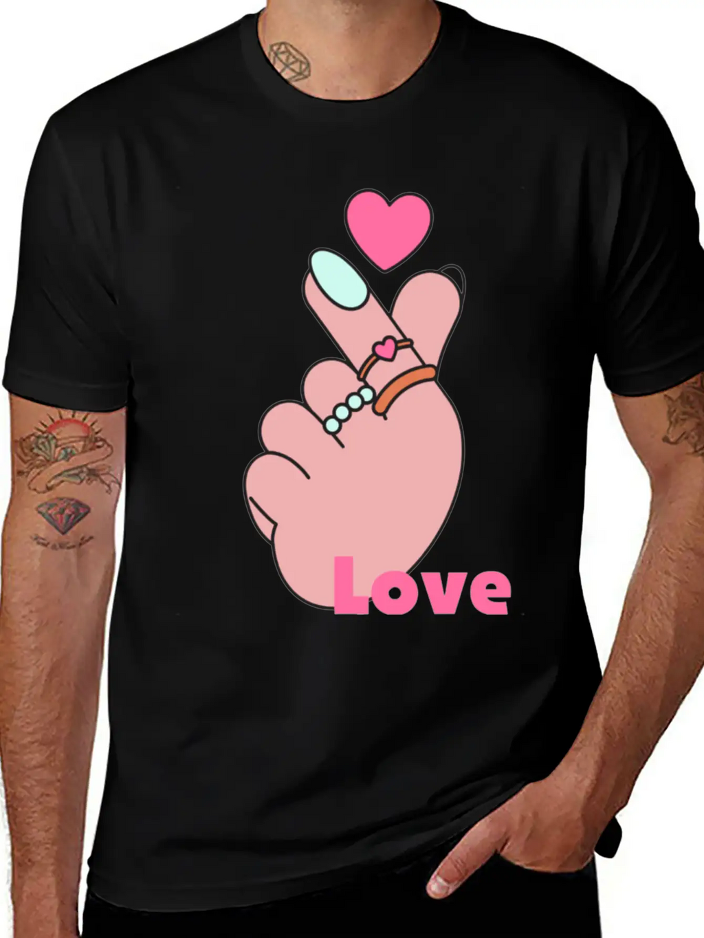 Heart Breathable Graphic T-Shirt – Perfect For Casual Days