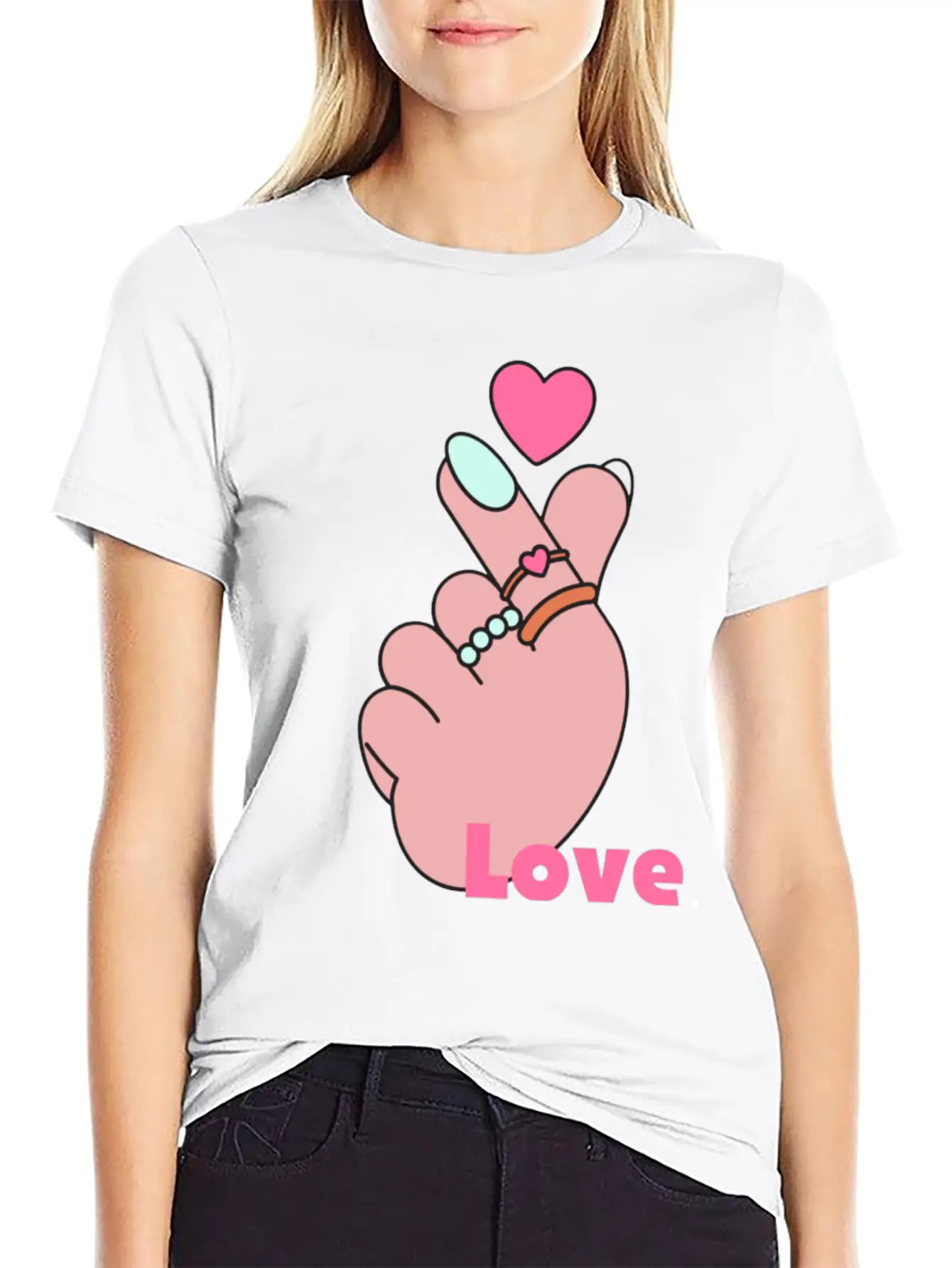 Heart Breathable Graphic T-Shirt – Perfect For Casual Days