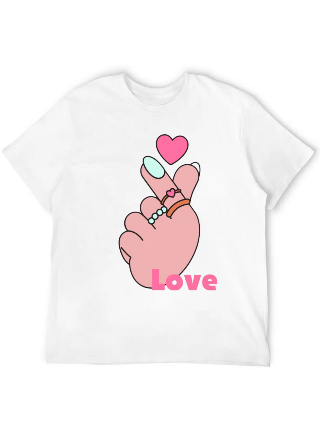 Heart Breathable Graphic T-Shirt – Perfect For Casual Days