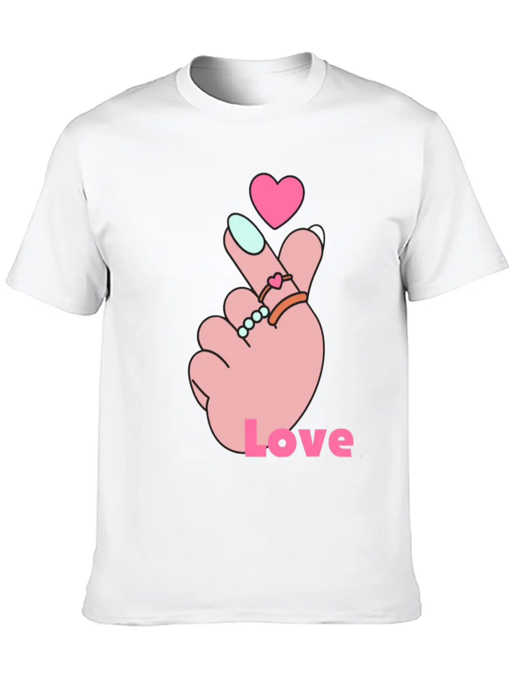 Heart Breathable Graphic T-Shirt – Perfect For Casual Days