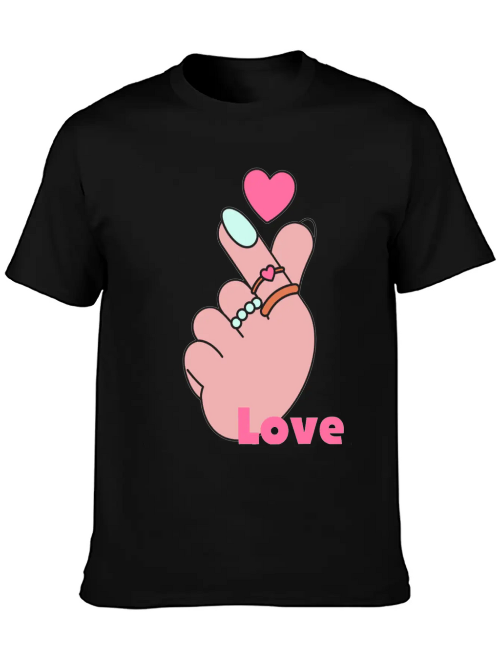 Heart Breathable Graphic T-Shirt – Perfect For Casual Days