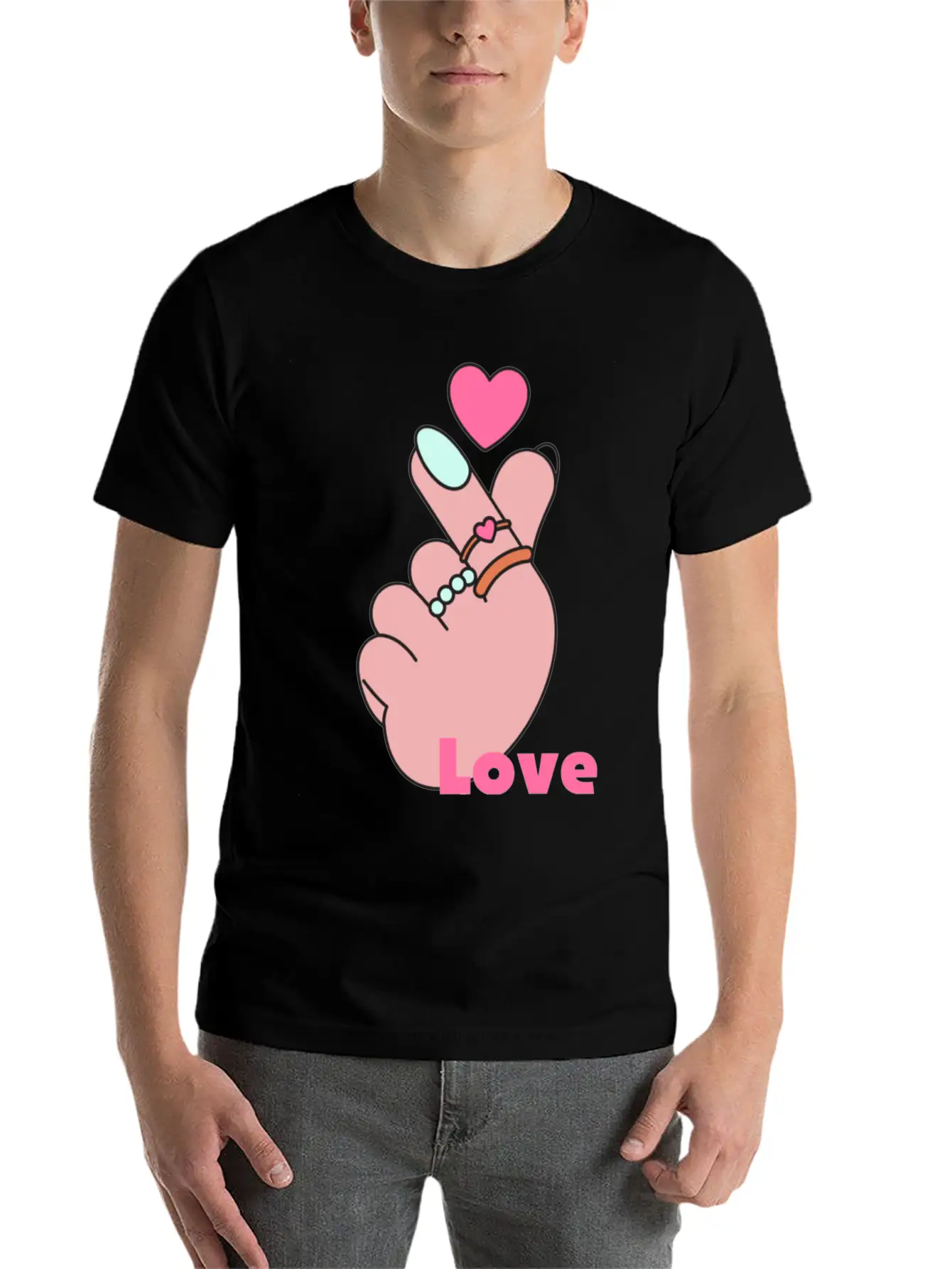 Heart Breathable Graphic T-Shirt – Perfect For Casual Days