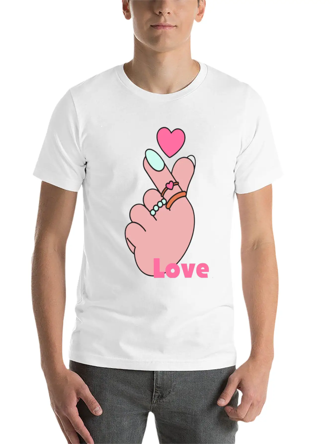 Heart Breathable Graphic T-Shirt – Perfect For Casual Days
