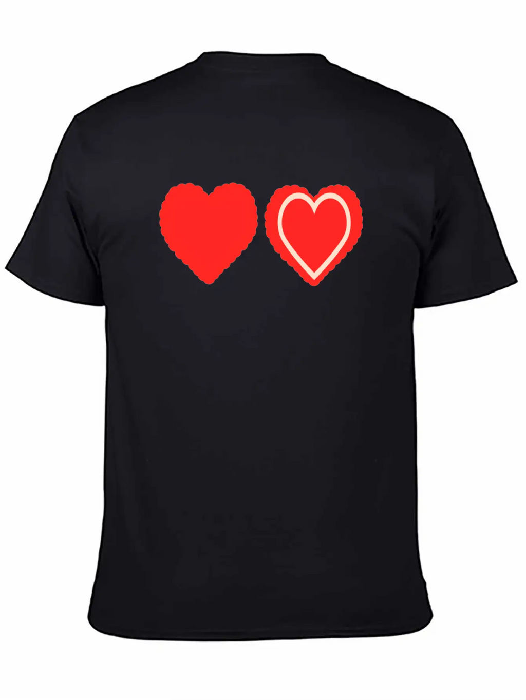 Heart Design Stylish Everyday T-Shirt – Unisex Basic Cotton Tee
