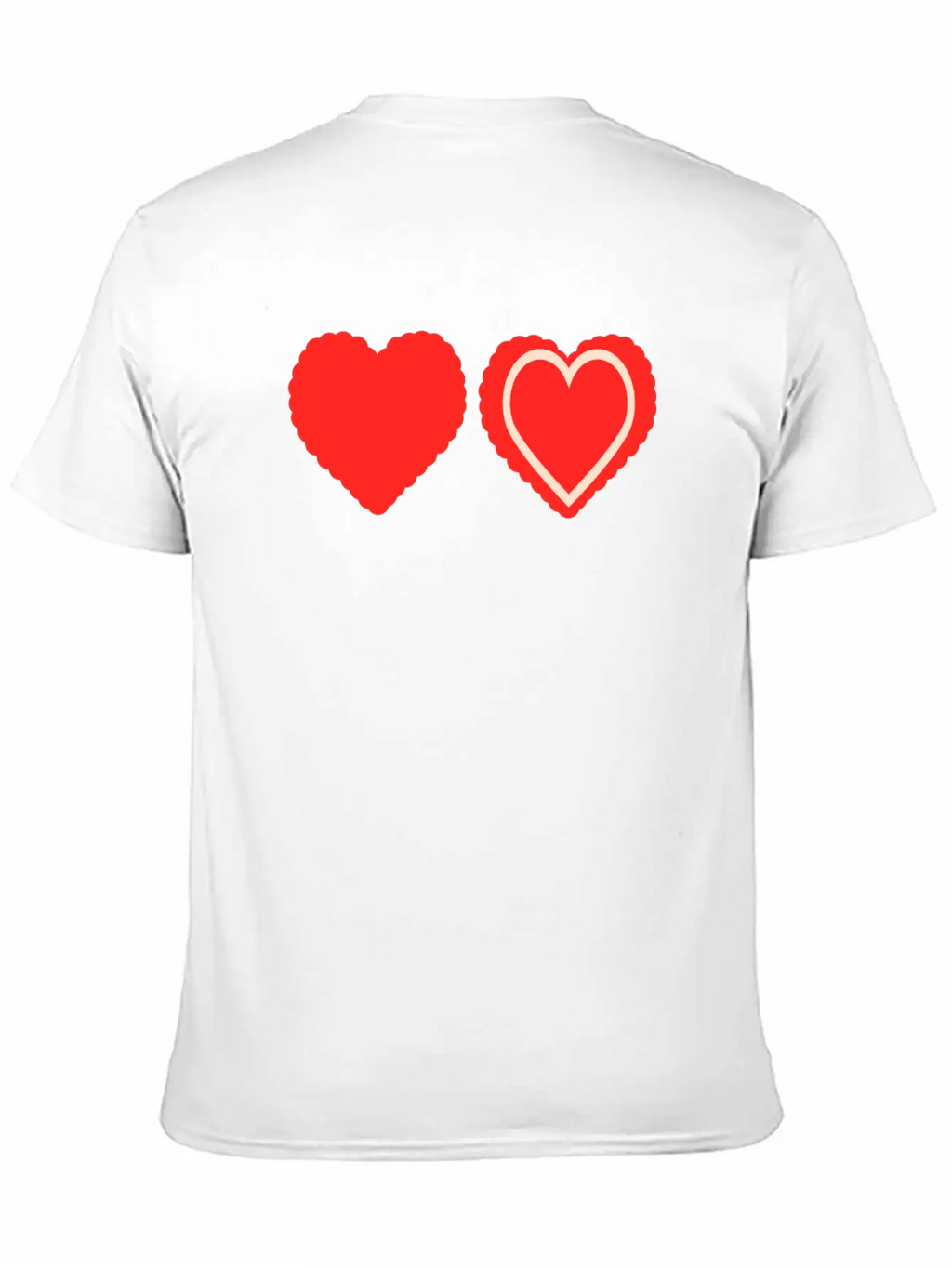 Heart Design Stylish Everyday T-Shirt – Unisex Basic Cotton Tee