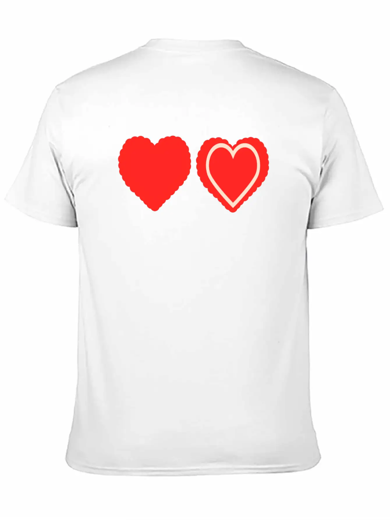 Heart Design Stylish Everyday T-Shirt – Unisex Basic Cotton Tee