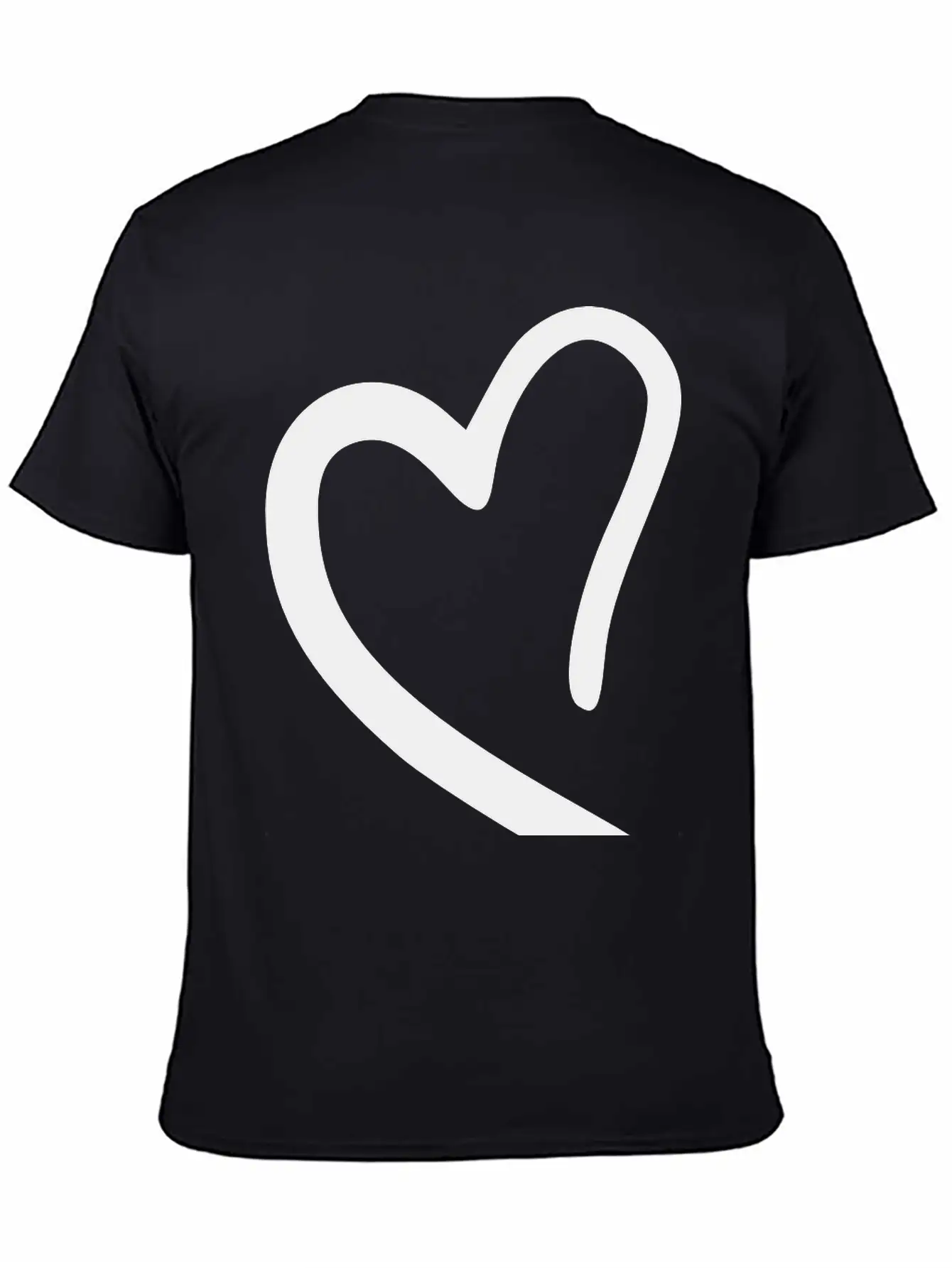 Heart Emojis Sketch Breathable Soft Cotton T-Shirt – Timeless Casual Look