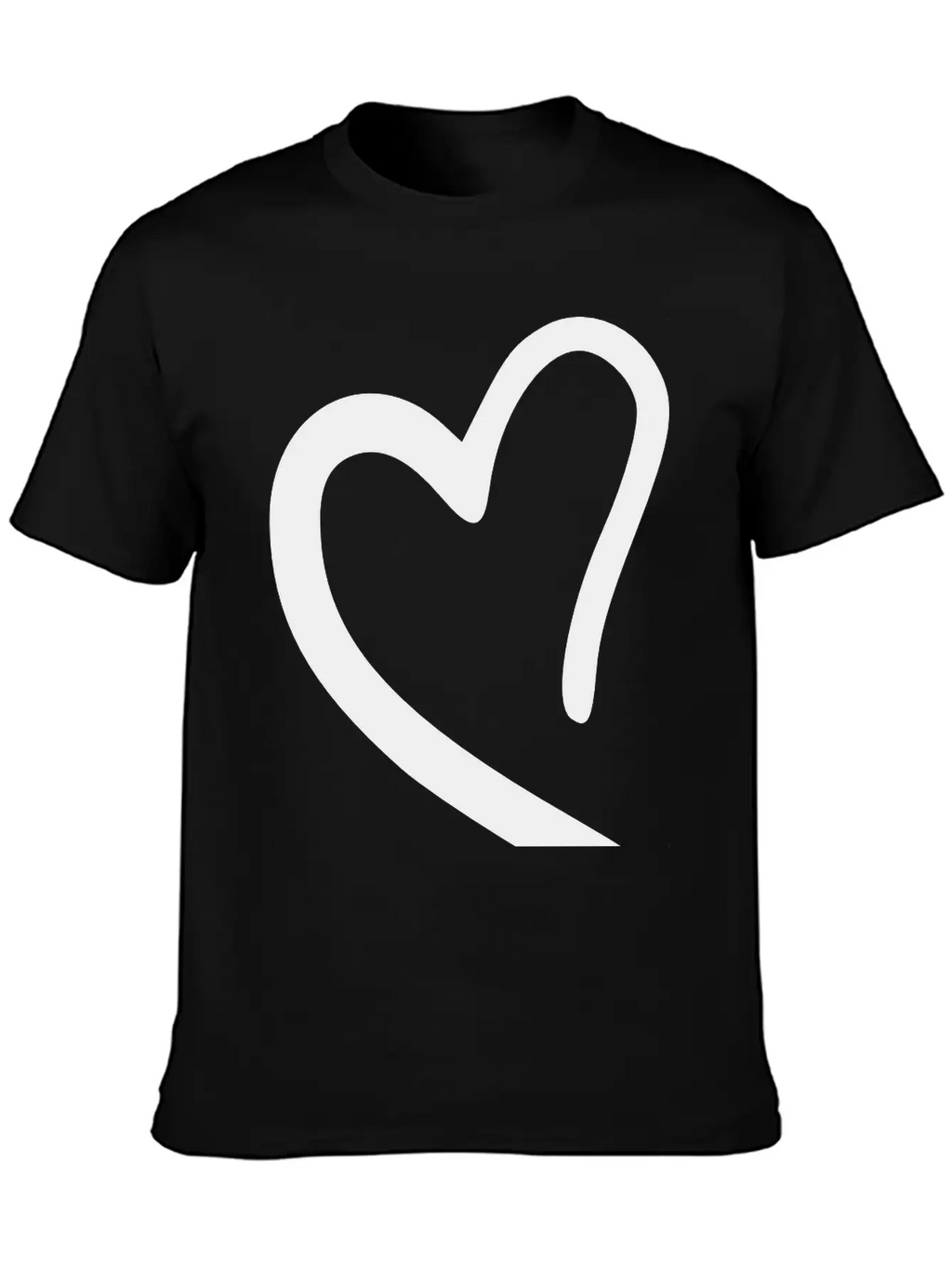Heart Emojis Sketch Breathable Soft Cotton T-Shirt – Timeless Casual Look
