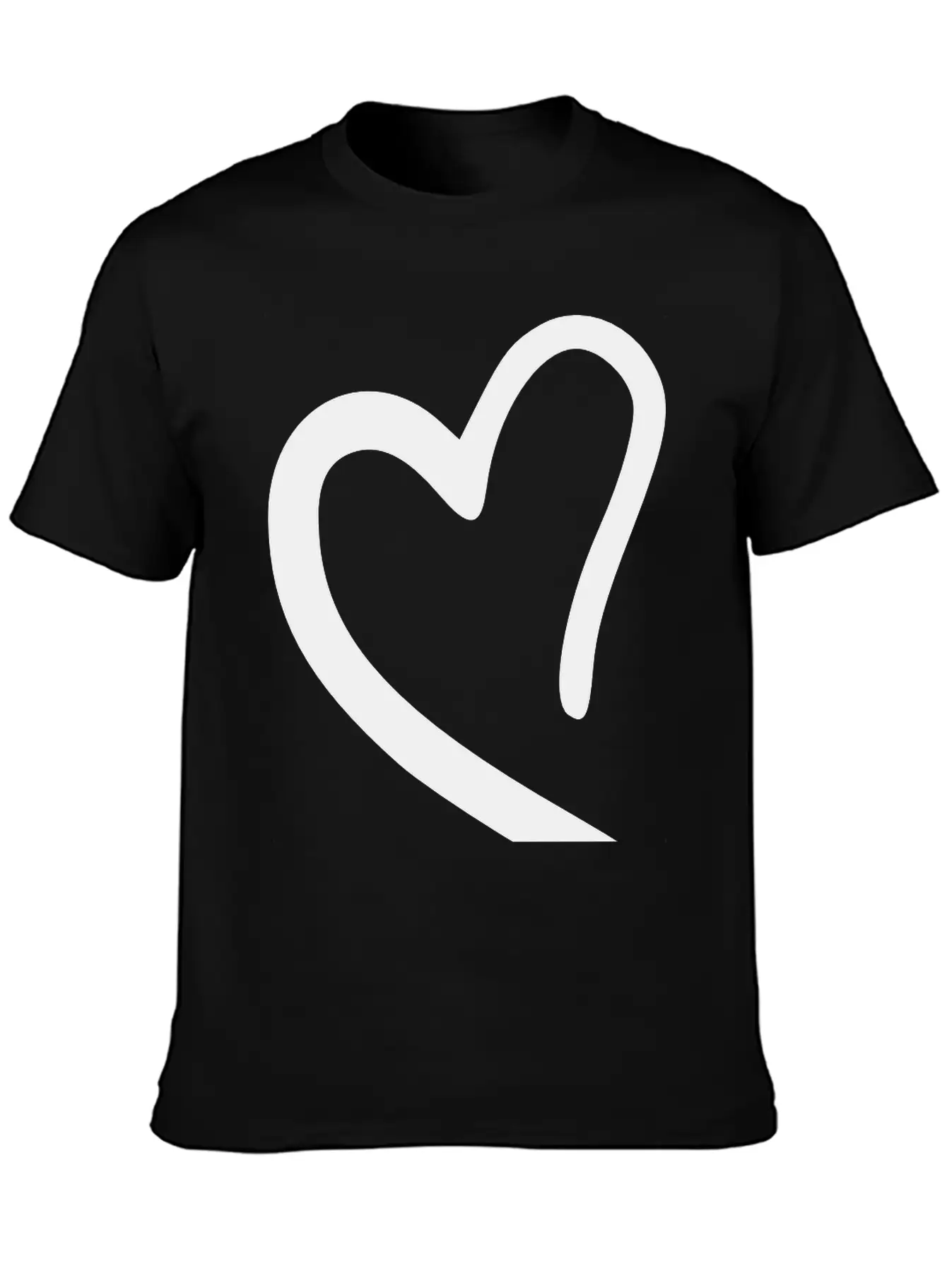Heart Emojis Sketch Breathable Soft Cotton T-Shirt – Timeless Casual Look