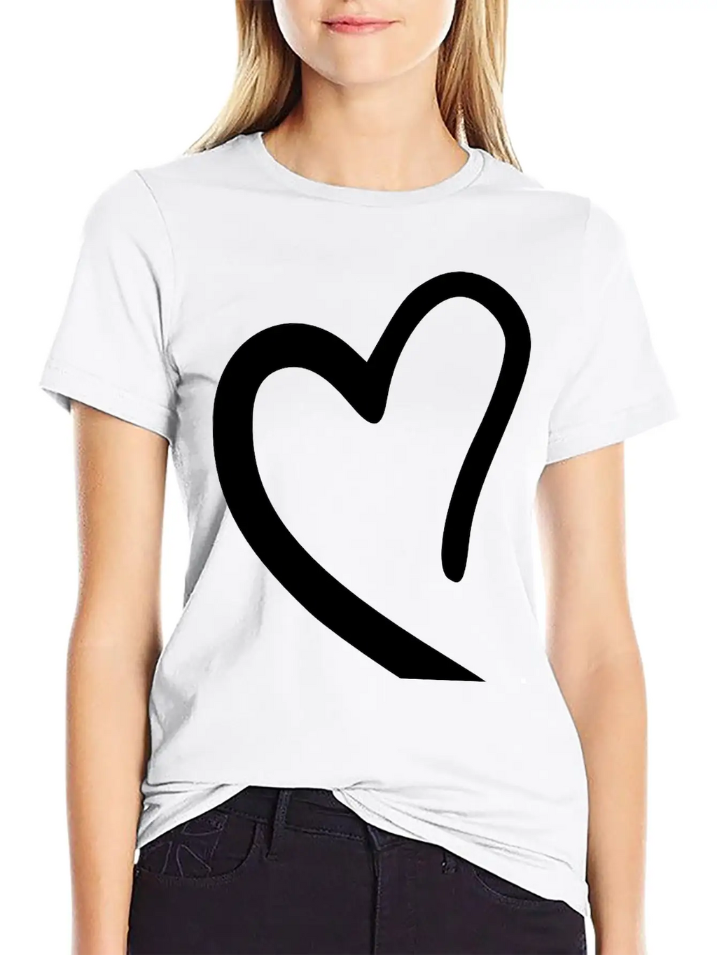 Heart Emojis Sketch Breathable Soft Cotton T-Shirt – Timeless Casual Look