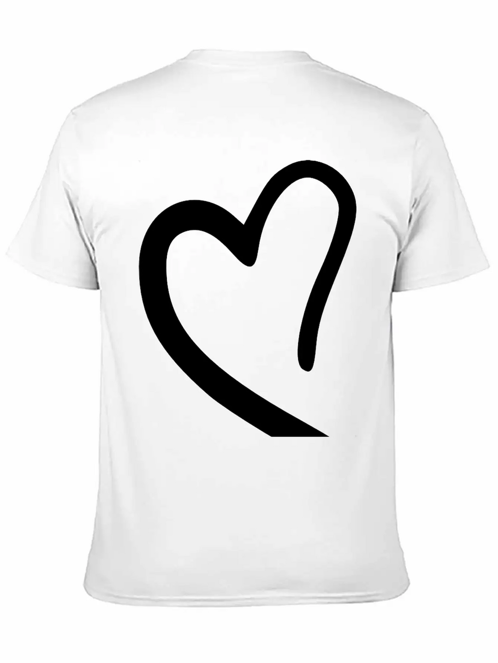 Heart Emojis Sketch Breathable Soft Cotton T-Shirt – Timeless Casual Look