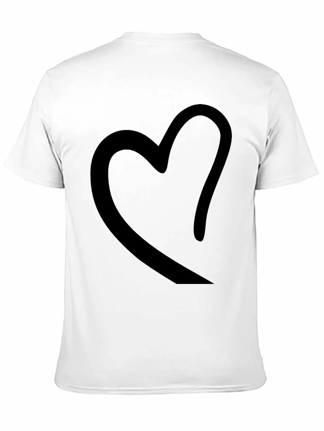 Heart Emojis Sketch Breathable Soft Cotton T-Shirt – Timeless Casual Look