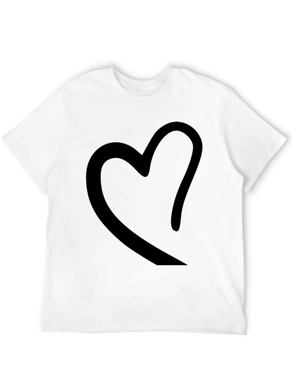 Heart Emojis Sketch Breathable Soft Cotton T-Shirt – Timeless Casual Look