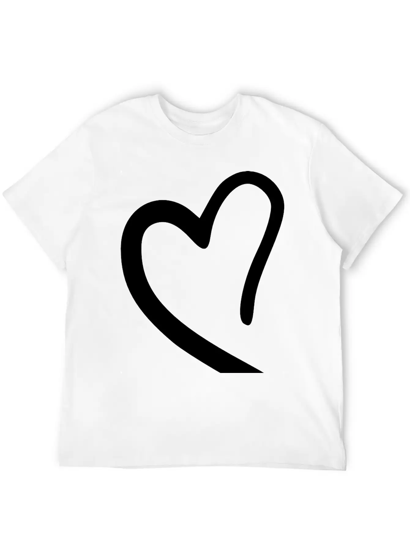 Heart Emojis Sketch Breathable Soft Cotton T-Shirt – Timeless Casual Look
