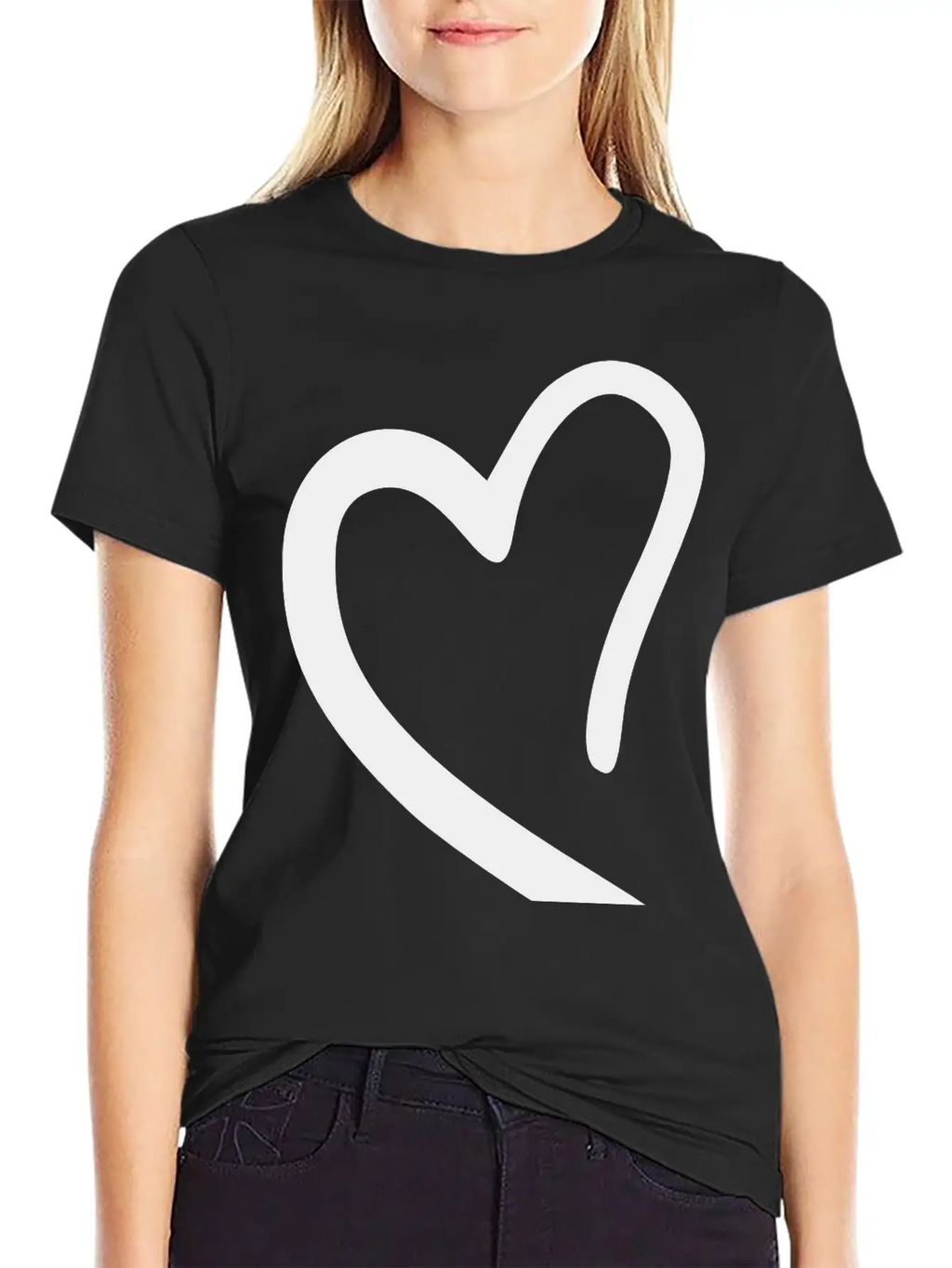 Heart Emojis Sketch Breathable Soft Cotton T-Shirt – Timeless Casual Look
