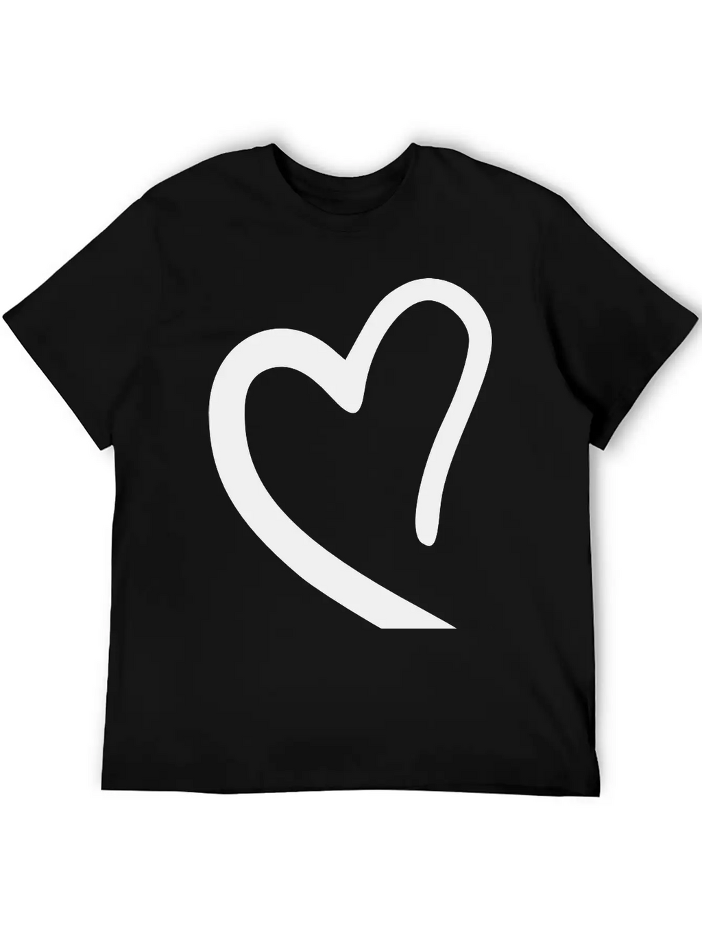 Heart Emojis Sketch Breathable Soft Cotton T-Shirt – Timeless Casual Look