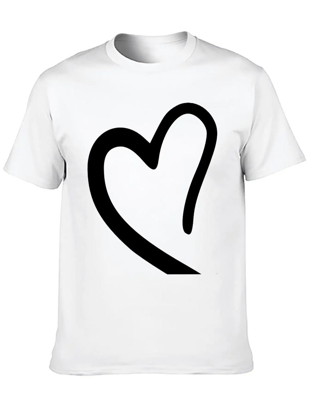 Heart Emojis Sketch Breathable Soft Cotton T-Shirt – Timeless Casual Look