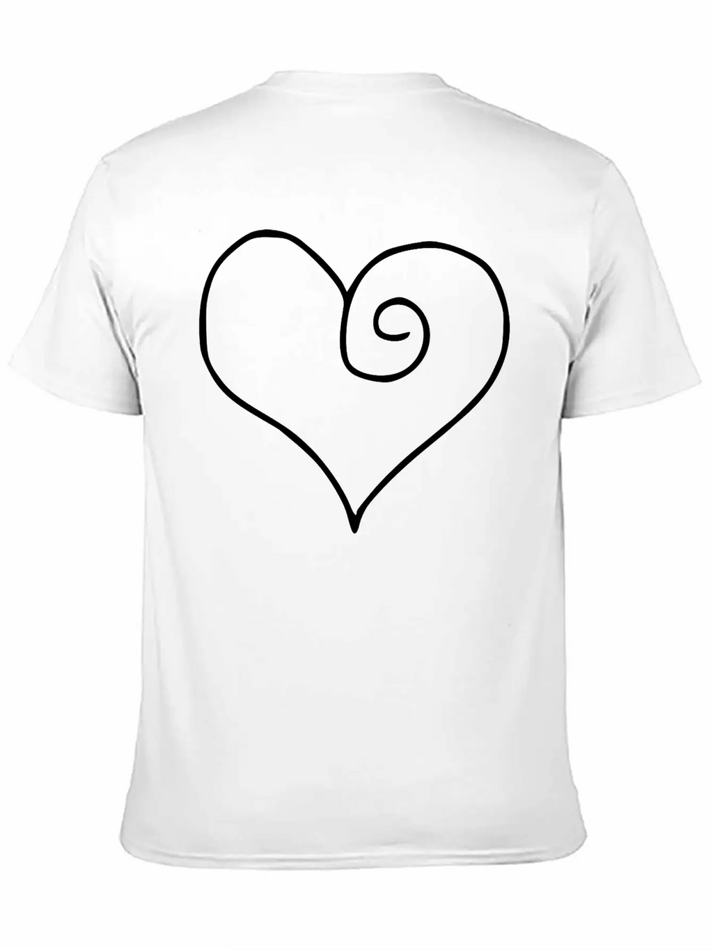 Heart Emojis Sketch Stylish Everyday T-Shirt – Unisex Basic Cotton Tee