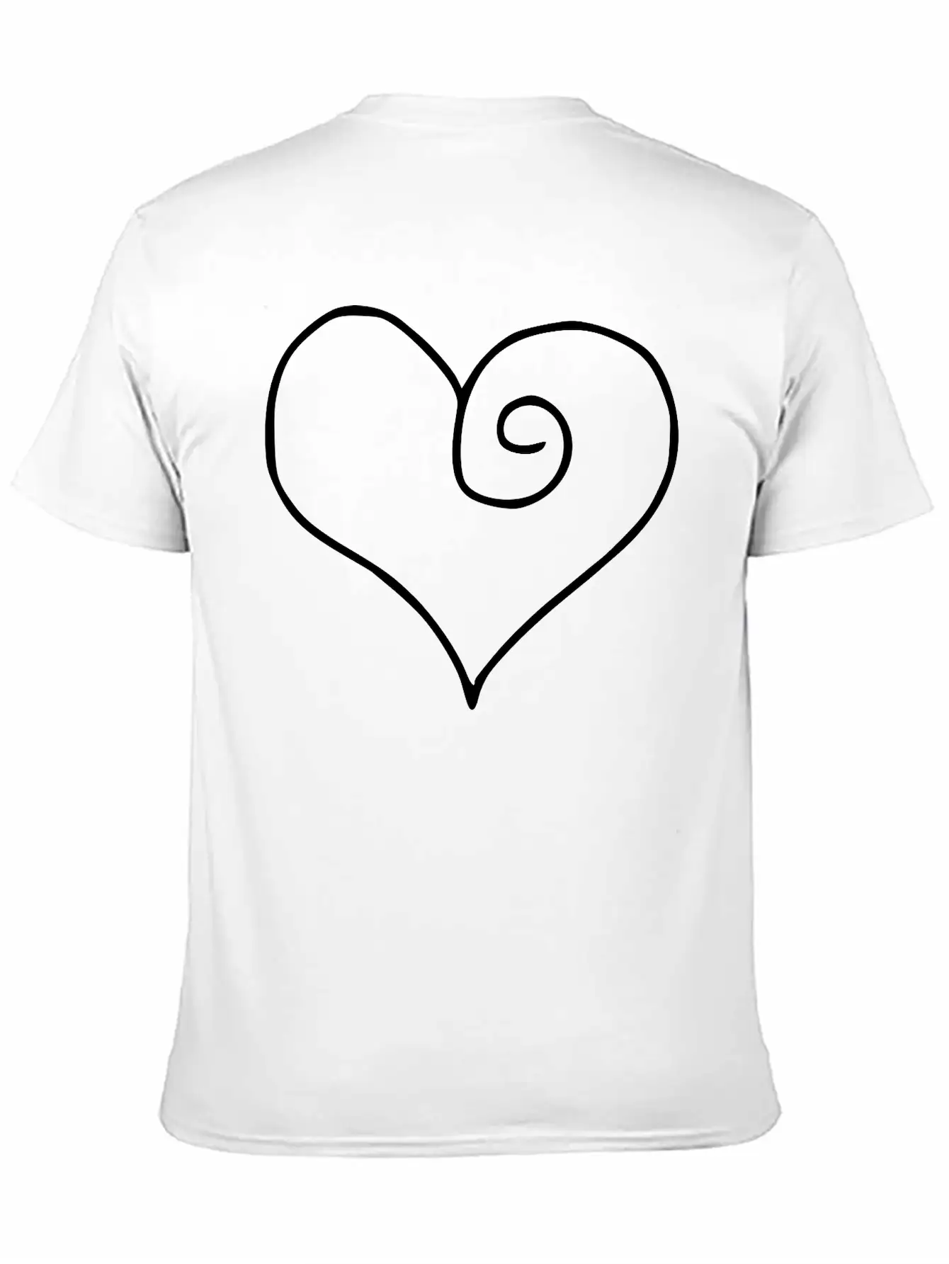Heart Emojis Sketch Stylish Everyday T-Shirt – Unisex Basic Cotton Tee