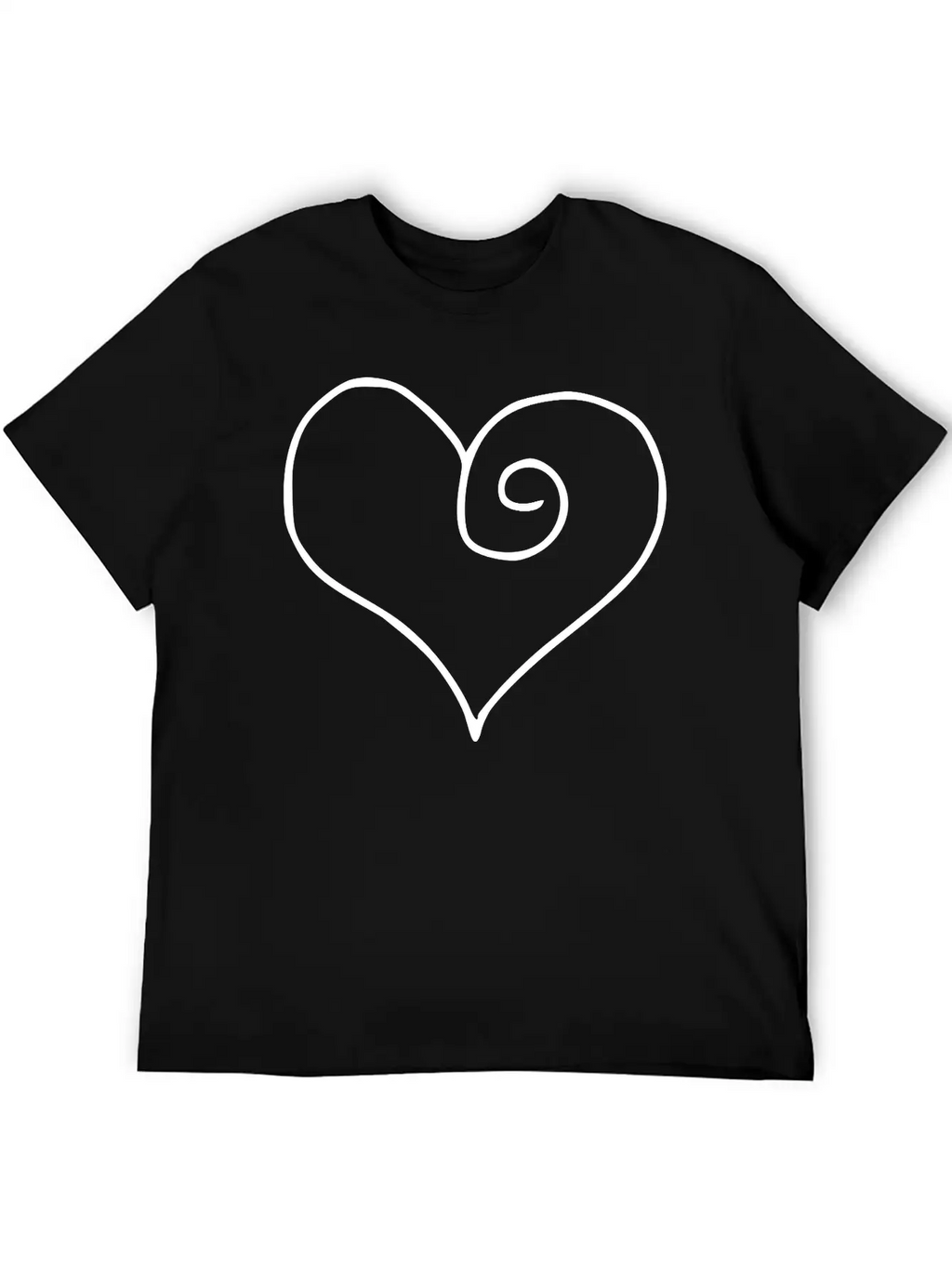 Heart Emojis Sketch Stylish Everyday T-Shirt – Unisex Basic Cotton Tee