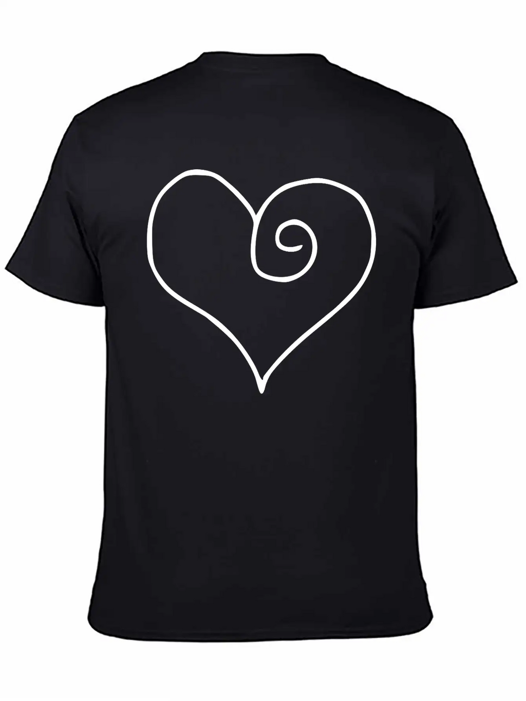 Heart Emojis Sketch Stylish Everyday T-Shirt – Unisex Basic Cotton Tee