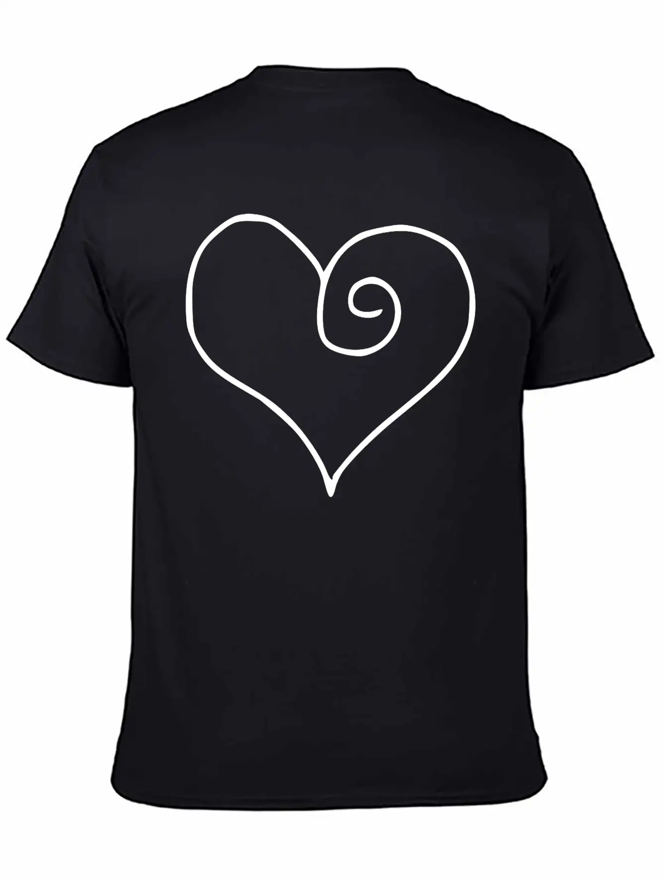 Heart Emojis Sketch Stylish Everyday T-Shirt – Unisex Basic Cotton Tee