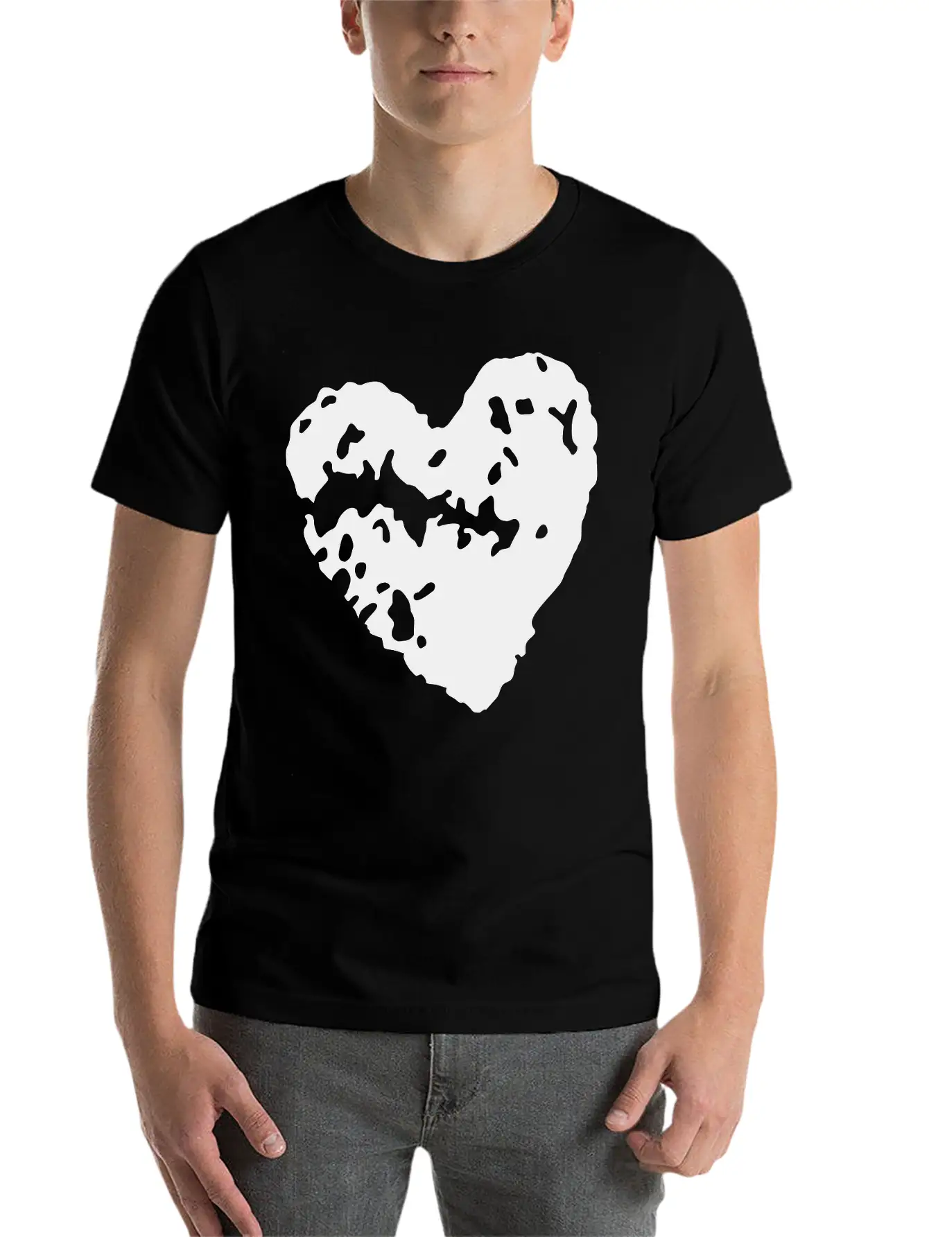 Heart Essential Cotton Tee For Daily Outfits – Unisex Style