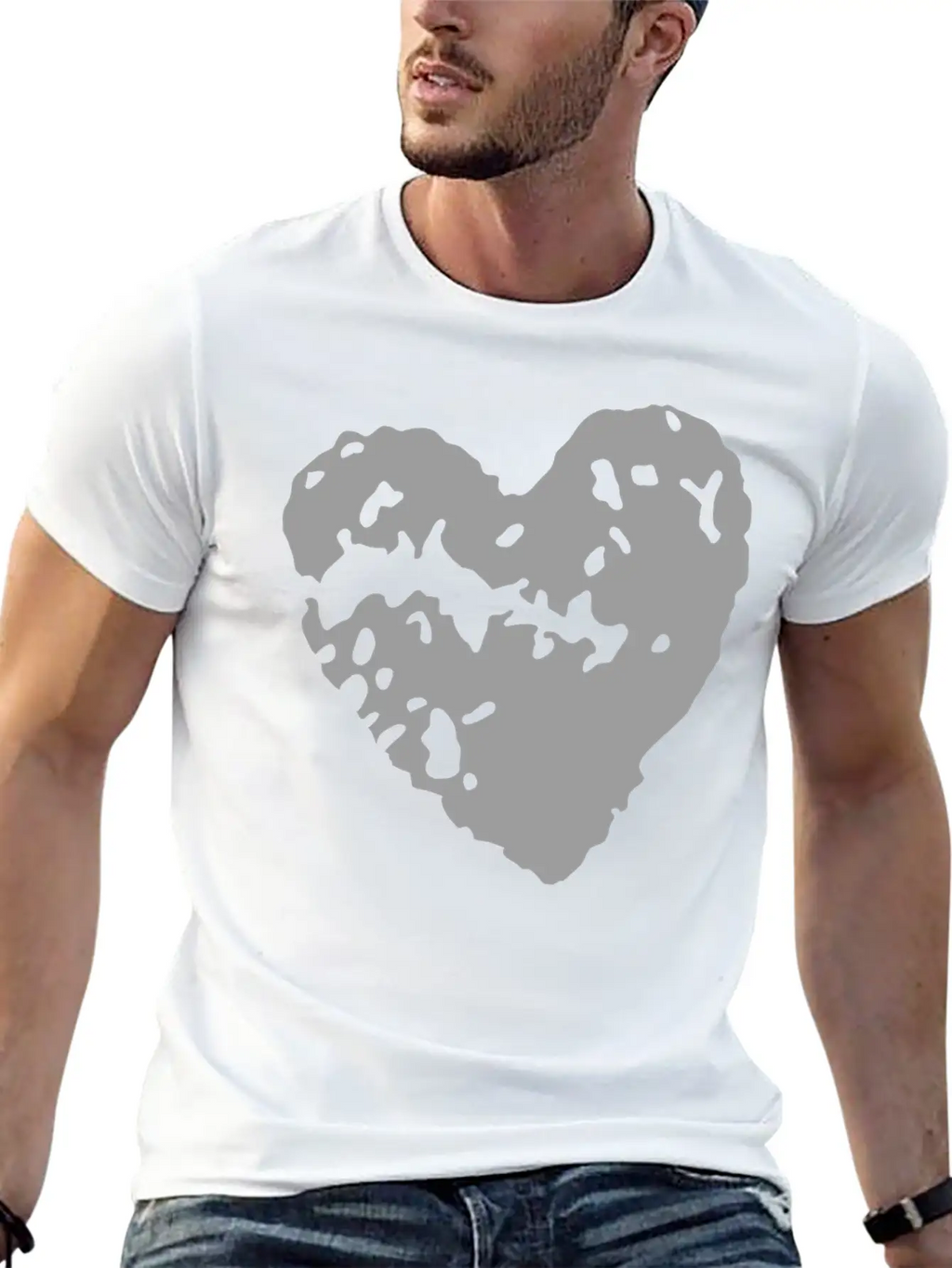 Heart Essential Cotton Tee For Daily Outfits – Unisex Style