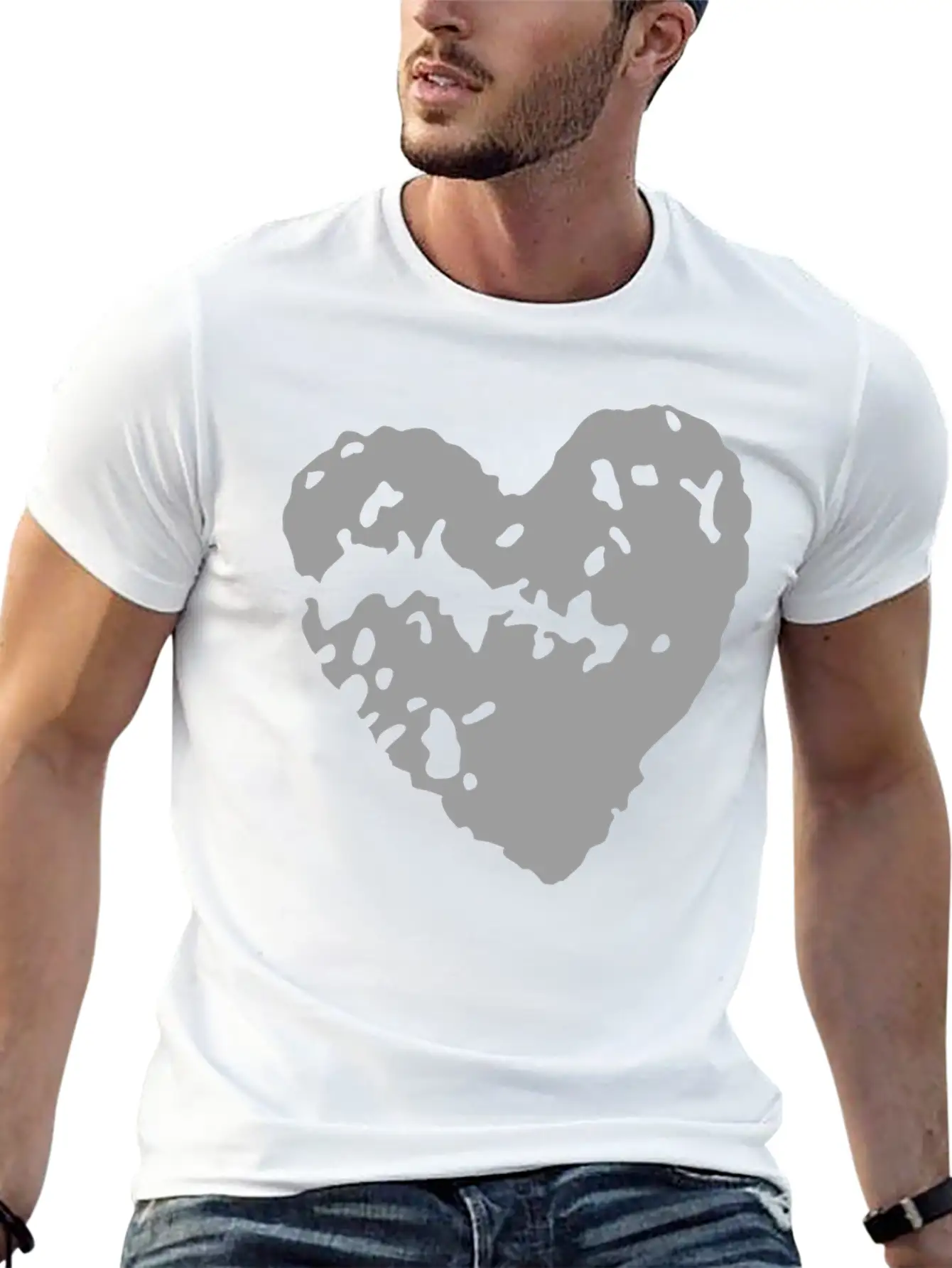 Heart Essential Cotton Tee For Daily Outfits – Unisex Style