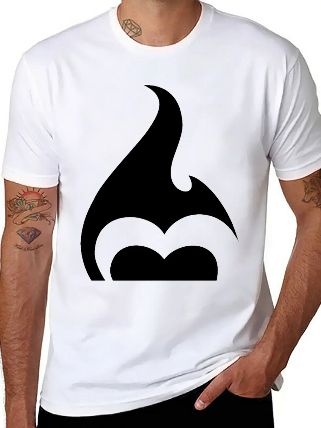 Heart Flames Fire Breathable Soft Cotton T-Shirt – Timeless Casual Look