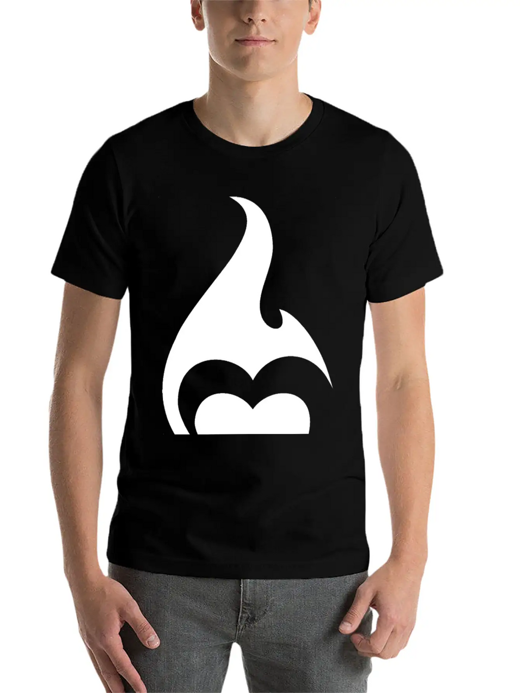 Heart Flames Fire Breathable Soft Cotton T-Shirt – Timeless Casual Look