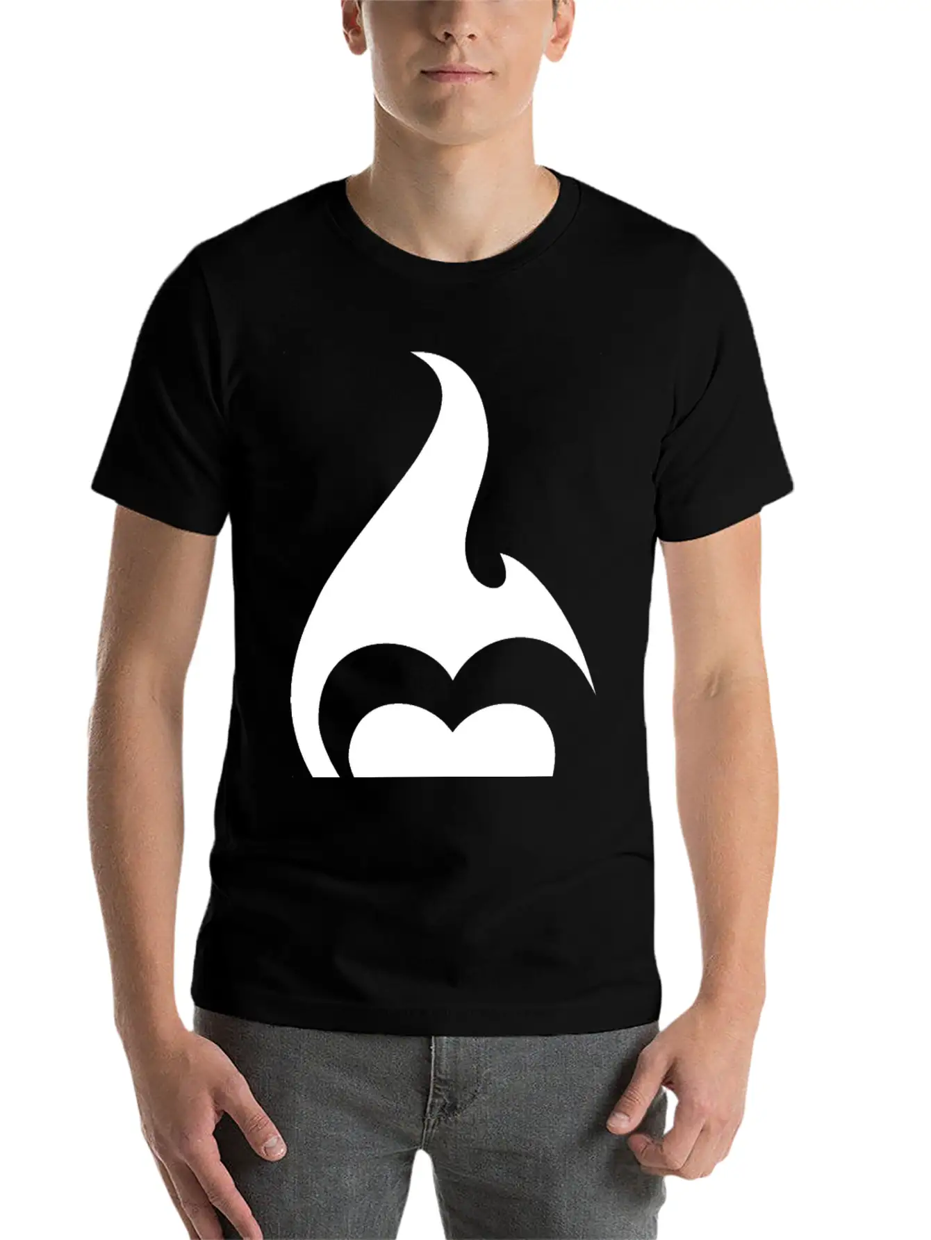 Heart Flames Fire Breathable Soft Cotton T-Shirt – Timeless Casual Look
