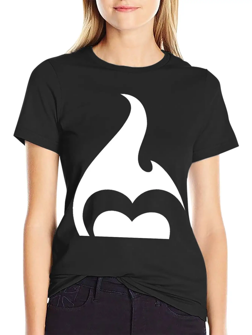 Heart Flames Fire Breathable Soft Cotton T-Shirt – Timeless Casual Look