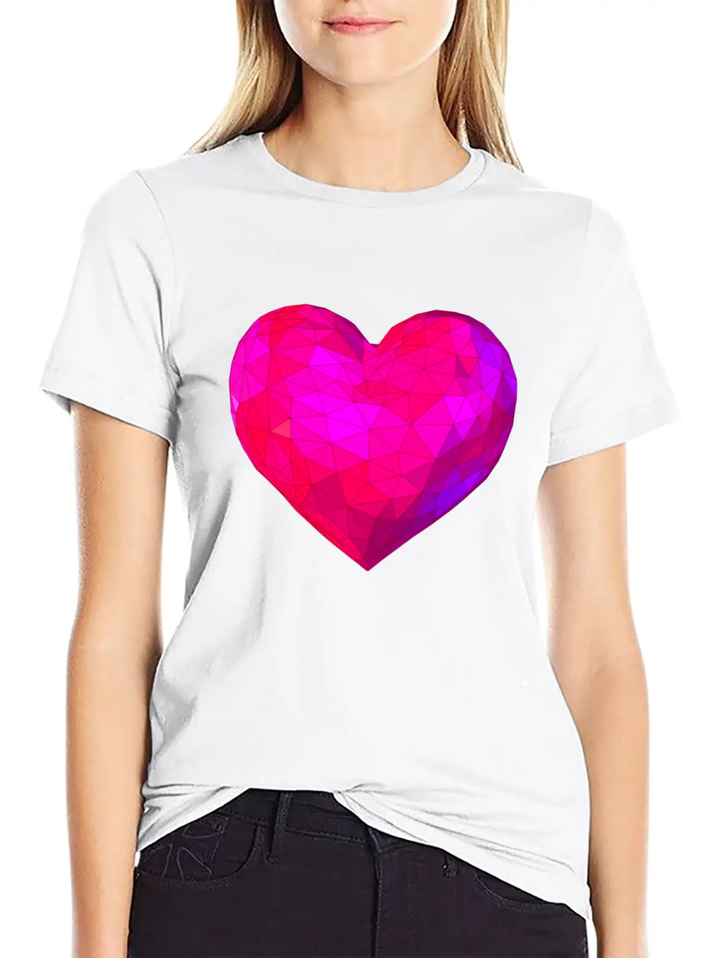 Heart In Mosaic Essential Unisex Summer Tee – Soft Cotton Casual Fit