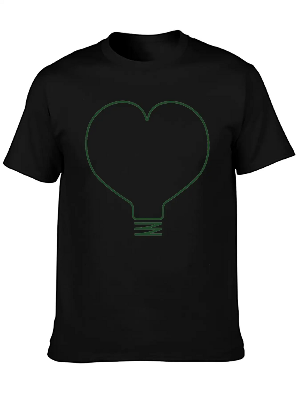 Heart Light Bulb Classic Cotton Tee – Unisex Comfort For Any Season