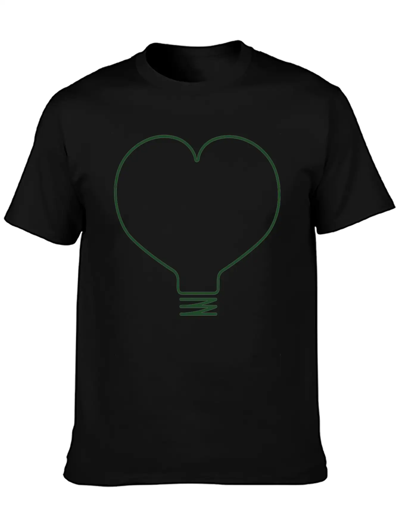 Heart Light Bulb Classic Cotton Tee – Unisex Comfort For Any Season