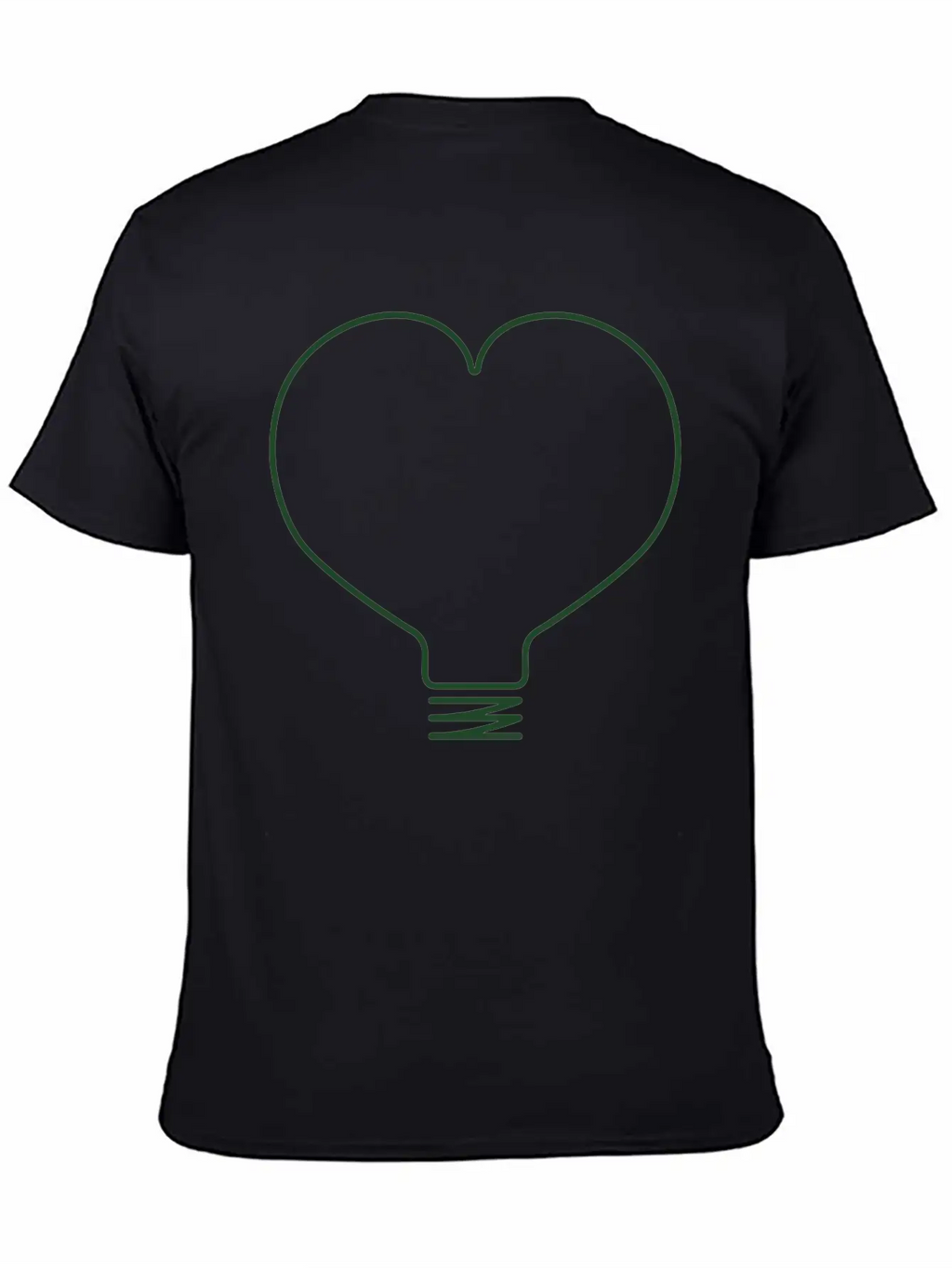 Heart Light Bulb Classic Cotton Tee – Unisex Comfort For Any Season
