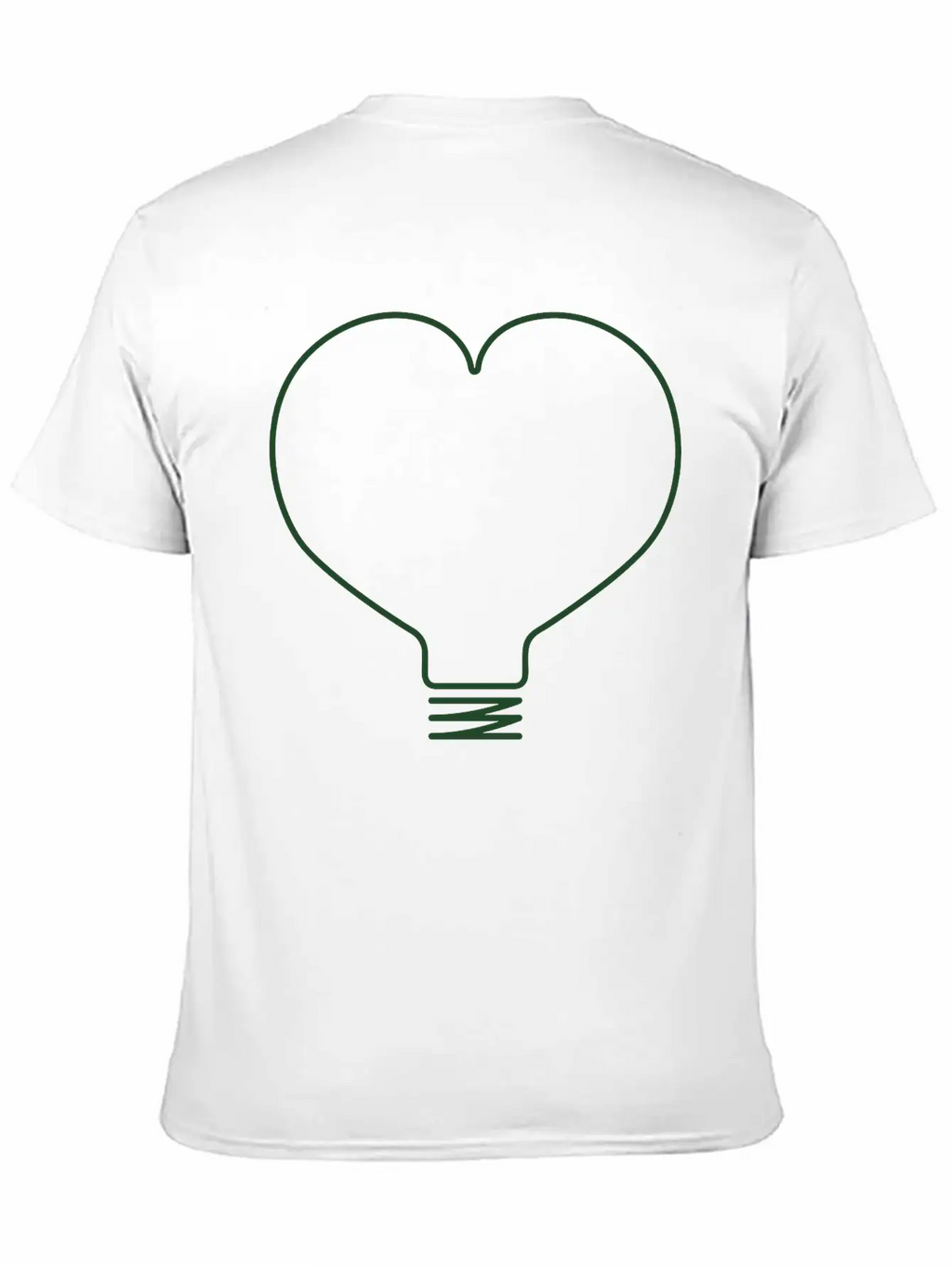 Heart Light Bulb Classic Cotton Tee – Unisex Comfort For Any Season