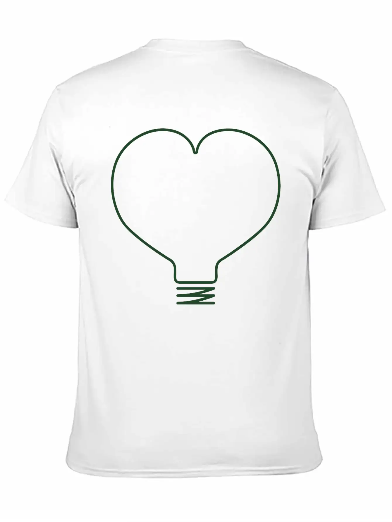 Heart Light Bulb Classic Cotton Tee – Unisex Comfort For Any Season