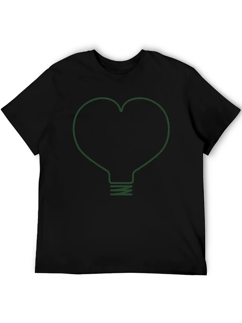 Heart Light Bulb Classic Cotton Tee – Unisex Comfort For Any Season