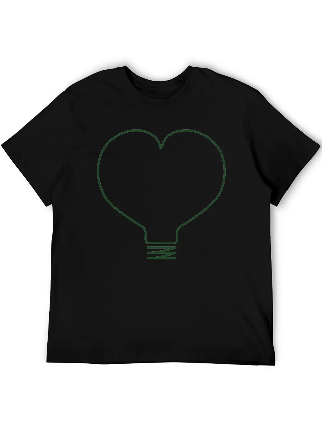 Heart Light Bulb Classic Cotton Tee – Unisex Comfort For Any Season