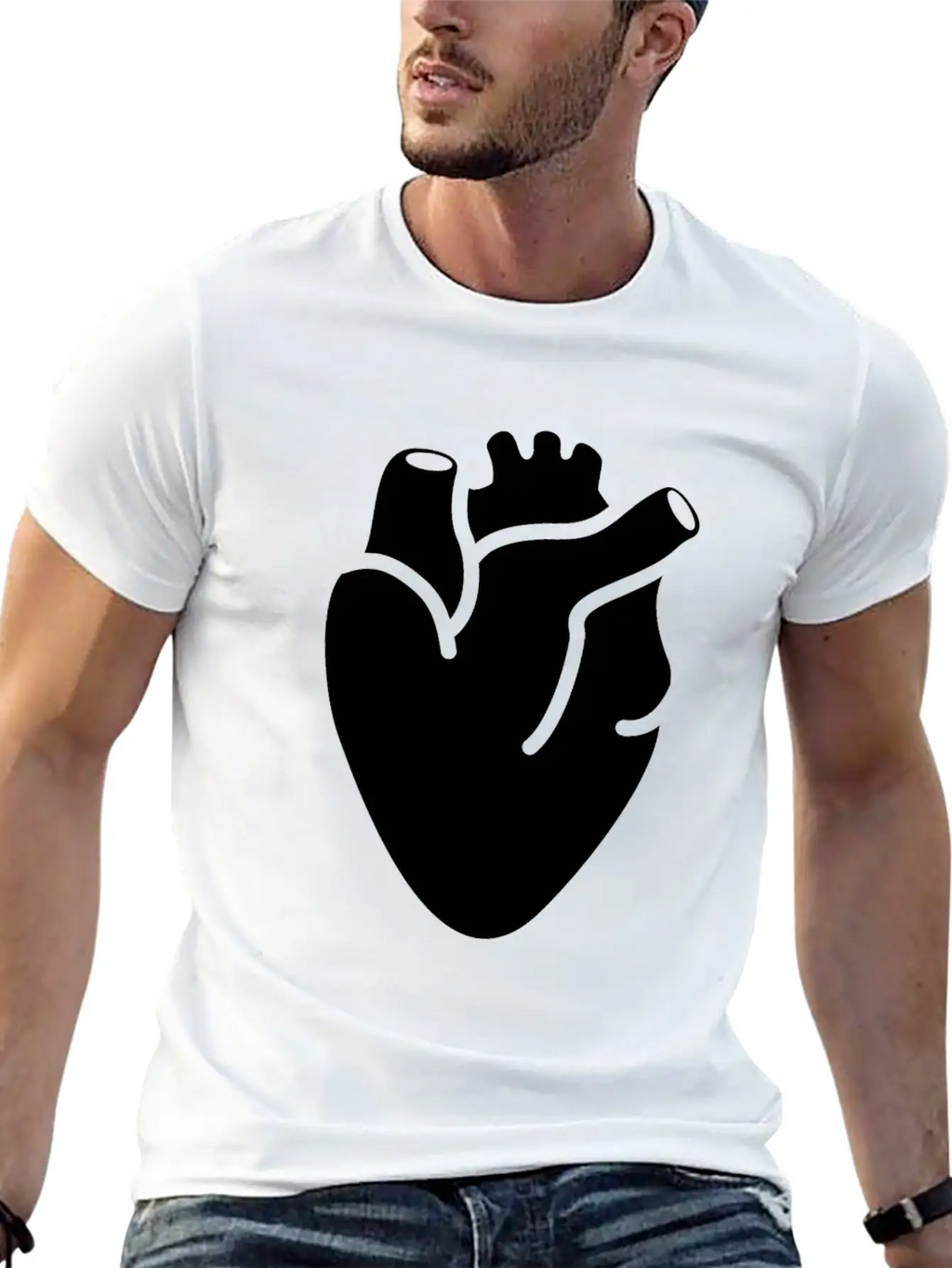 Heart Organ Breathable Graphic T-Shirt – Perfect For Casual Days